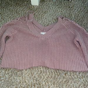 LA Heart cropped Sweater